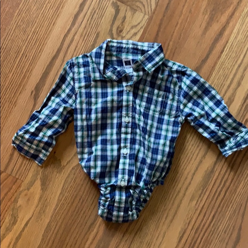 Janie and jack button down onesie